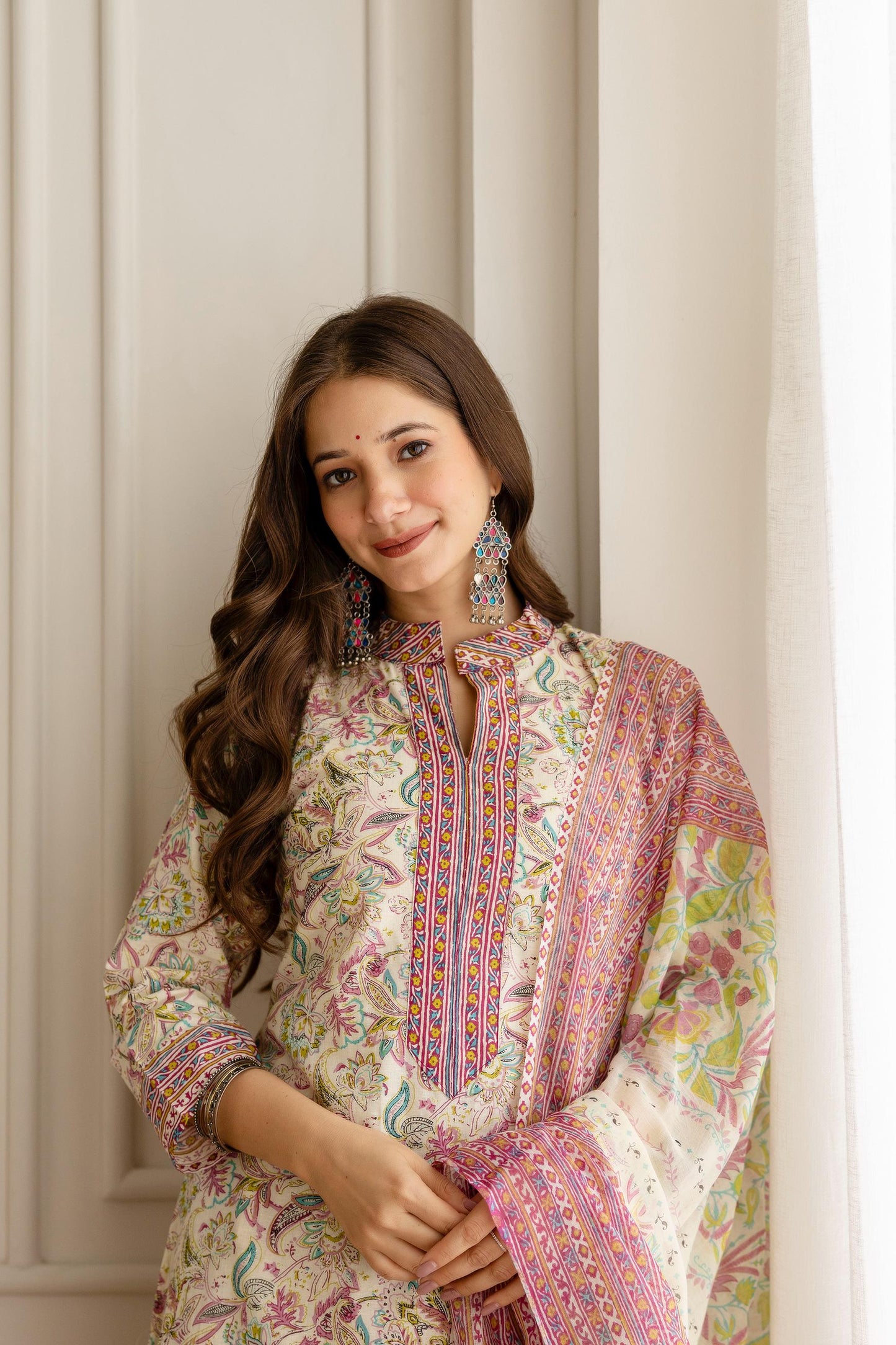 Jaipuri  Printed Cotton Fabric Kurti