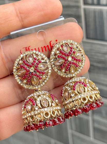 Premium Quality Light Weight Reverse Ad Jhumkie, Earing