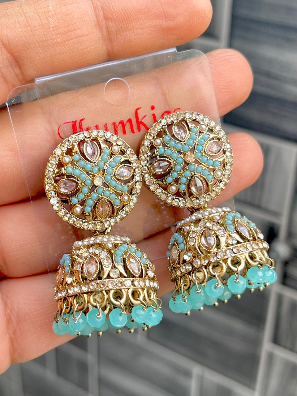 Premium Quality Light Weight Reverse Ad Jhumkie, Earing