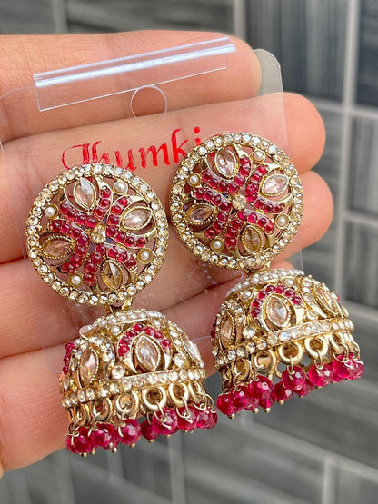 Premium Quality Light Weight Reverse Ad Jhumkie, Earing