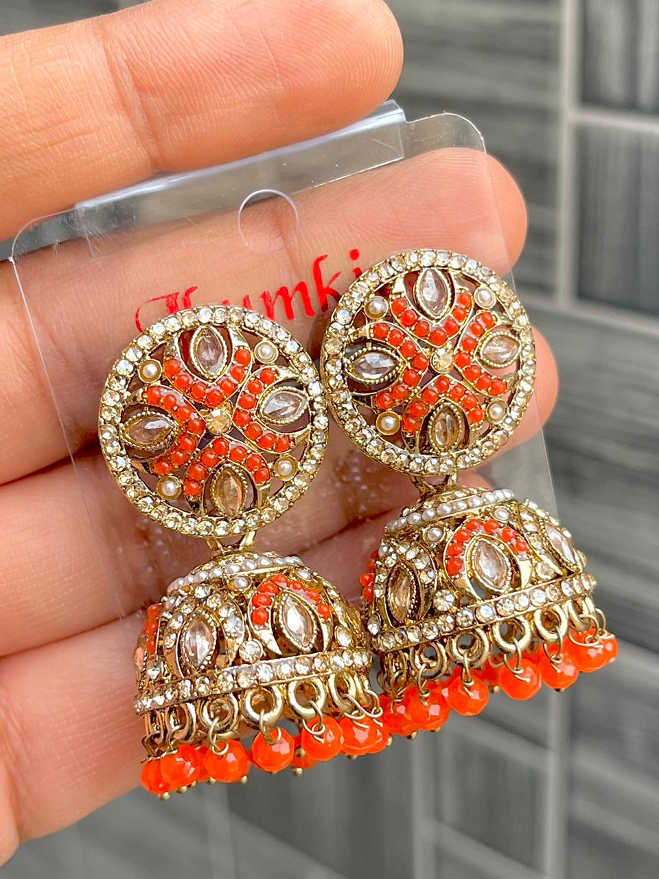 Premium Quality Light Weight Reverse Ad Jhumkie, Earing