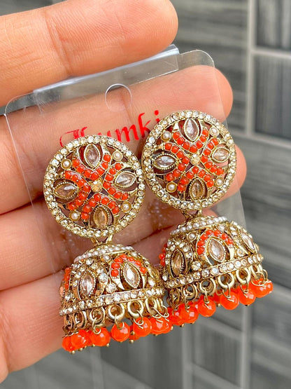 Premium Quality Light Weight Reverse Ad Jhumkie, Earing