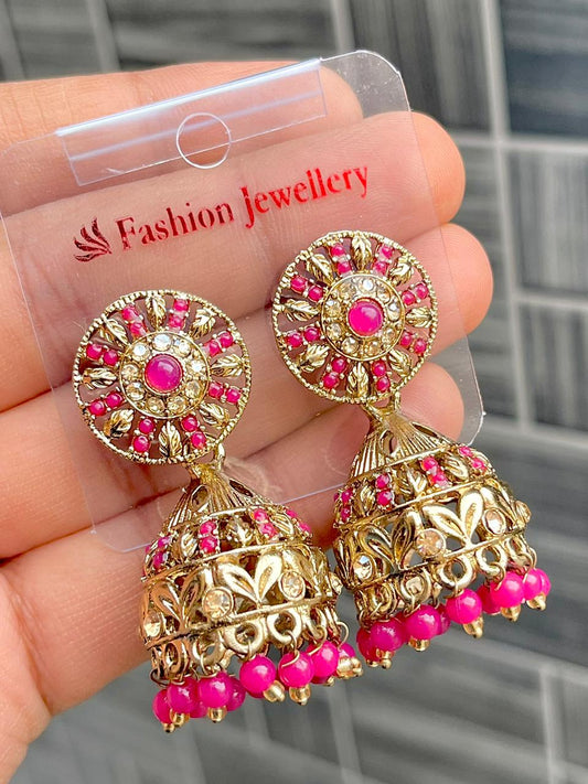 Premium Quality Light Weight Reverse Ad Jhumkie, Earing