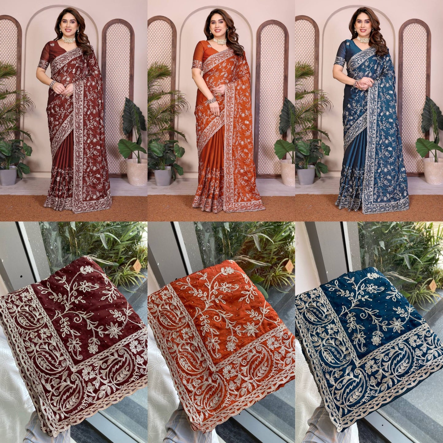Party Wear Rangoli Silk Saree
