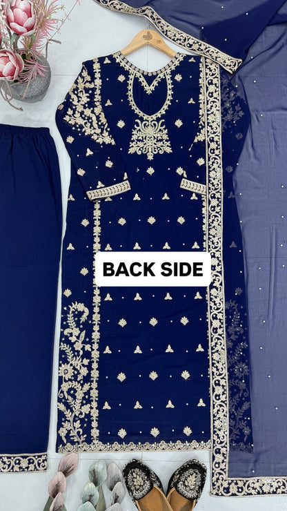 PECIAL HEAVY CHINE  SEQUENCE WORK 3 PIS SUIT SET