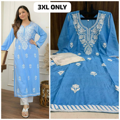 Chiken kari Kurti  Pant. A Perfect  Companion  for all Occasions