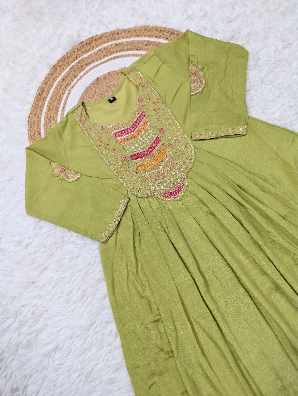 WOMEN'S PURE VICHITRA SILK GOWN SETS