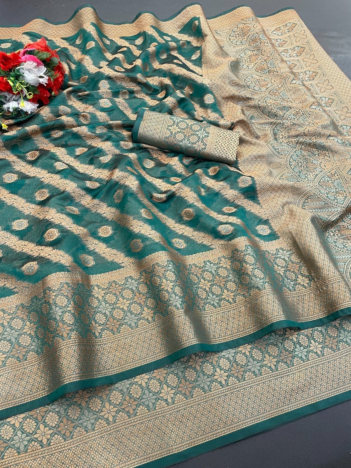 Designer Freehand Saree