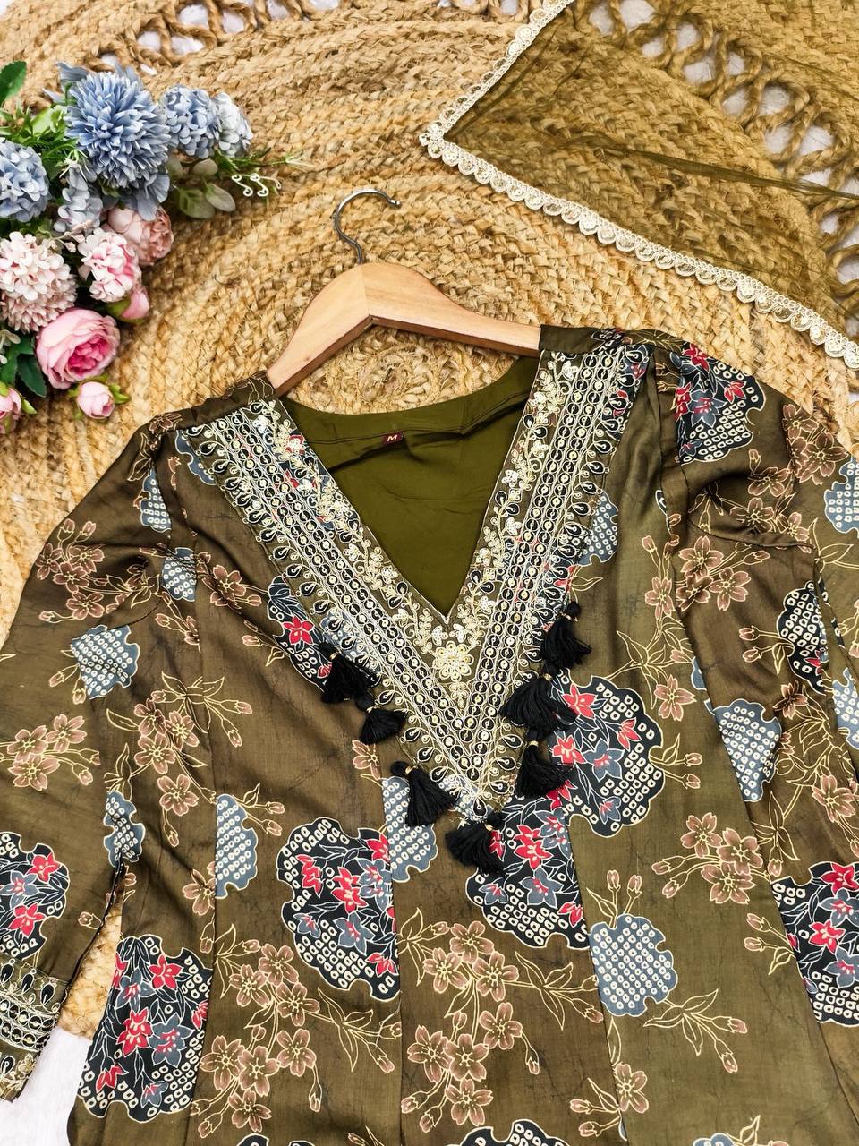 anarkali SALWAR SUIT digital print sets with dupatta