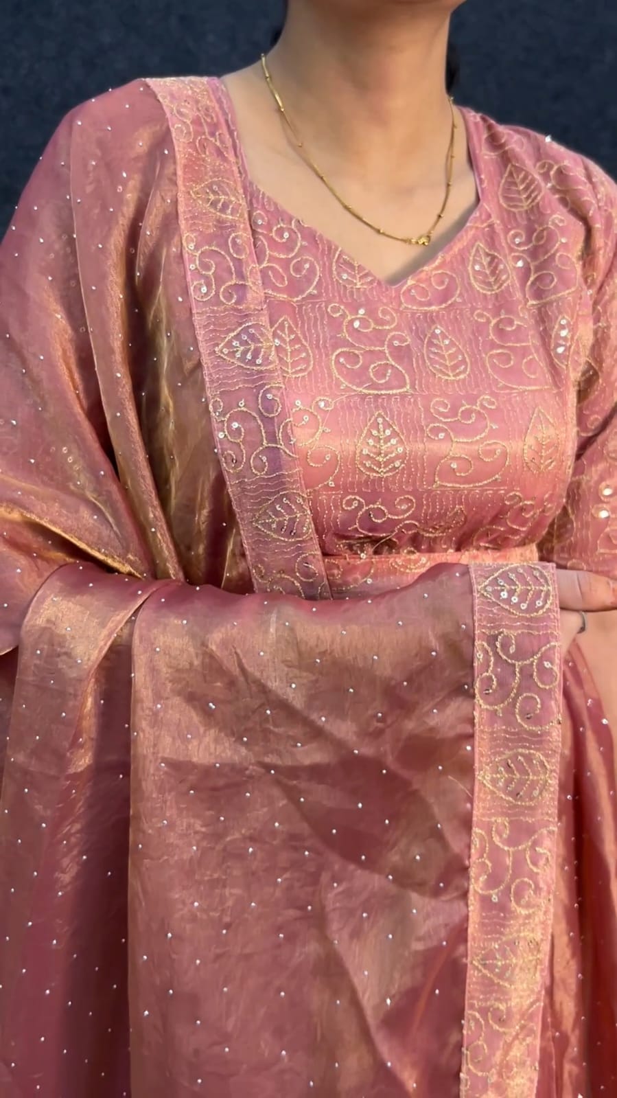 Premium Space Silk With Thread & sequence work