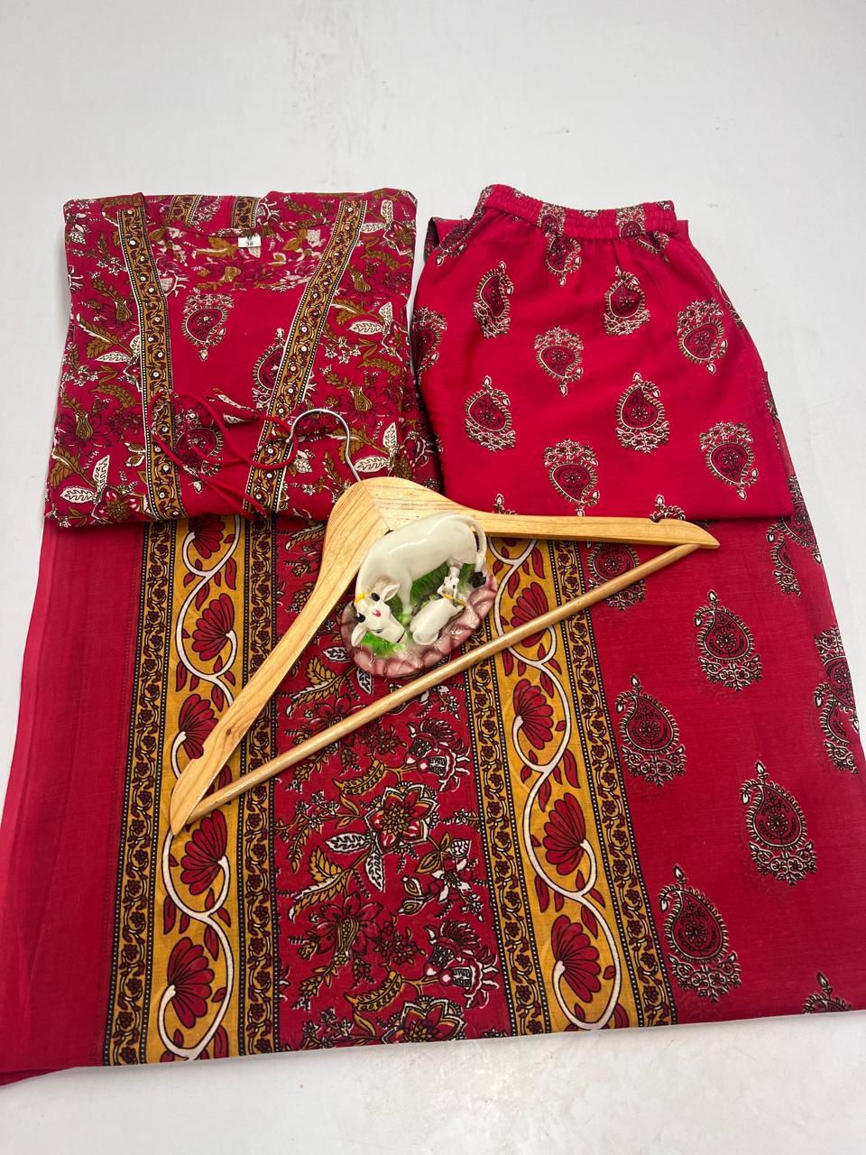 Printed With Hand Work Anarkali Kurta Duppata Set