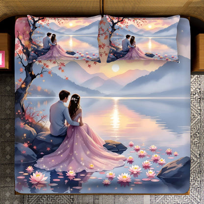 Super King Size 7D Digital Prints Bedsheet Set