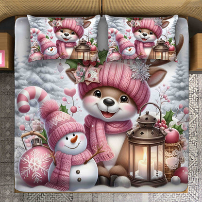 Super King Size 7D Digital Prints Bedsheet Set