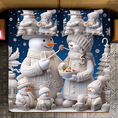 Super King Size 7D Digital Prints Bedsheet Set