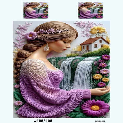 Super King Size 7D Digital Prints Bedsheet Set