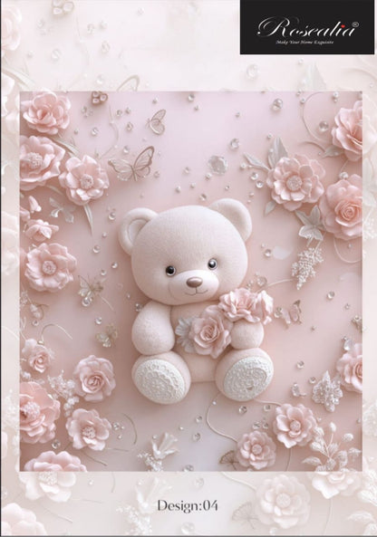 Super King Size 7D Digital Prints Bedsheet Set