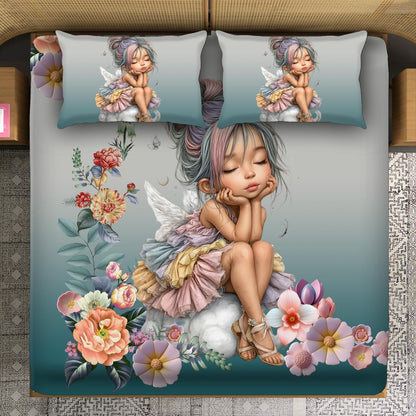 Super King Size 7D Digital Prints Bedsheet Set