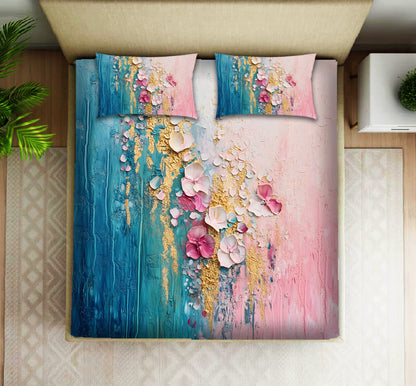 Super King Size 7D Digital Prints Bedsheet Set