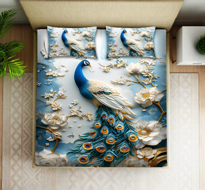 Super King Size 7D Digital Prints Bedsheet Set