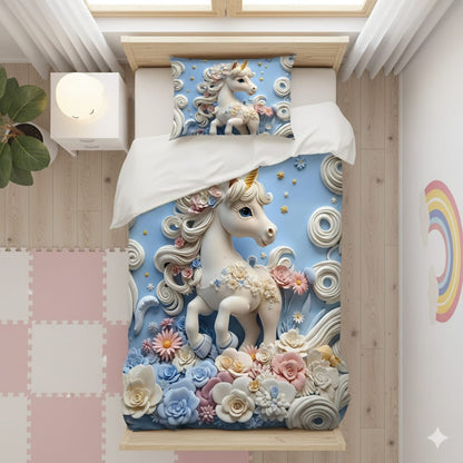 7D Digital Prints  Single Bedsheet Set