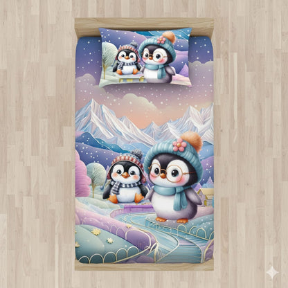 7D Digital Prints  Single Bedsheet Set