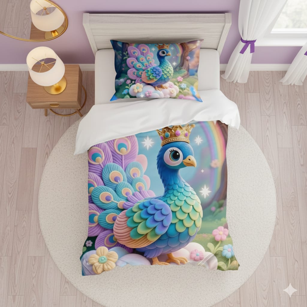 7D Digital Prints  Single Bedsheet Set