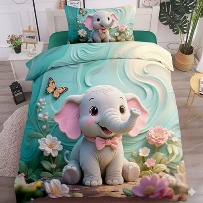 7D Digital Prints  Single Bedsheet Set