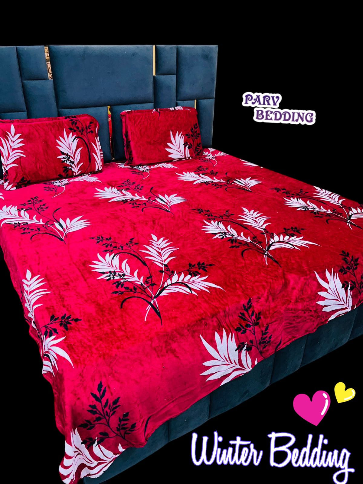 King Size Warm Flannel Bedsheet Set