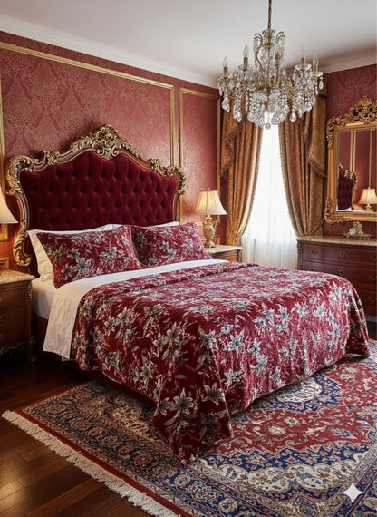 King Size Warm Flannel Bedsheet Set