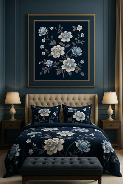 King Size Warm Flannel Bedsheet Set