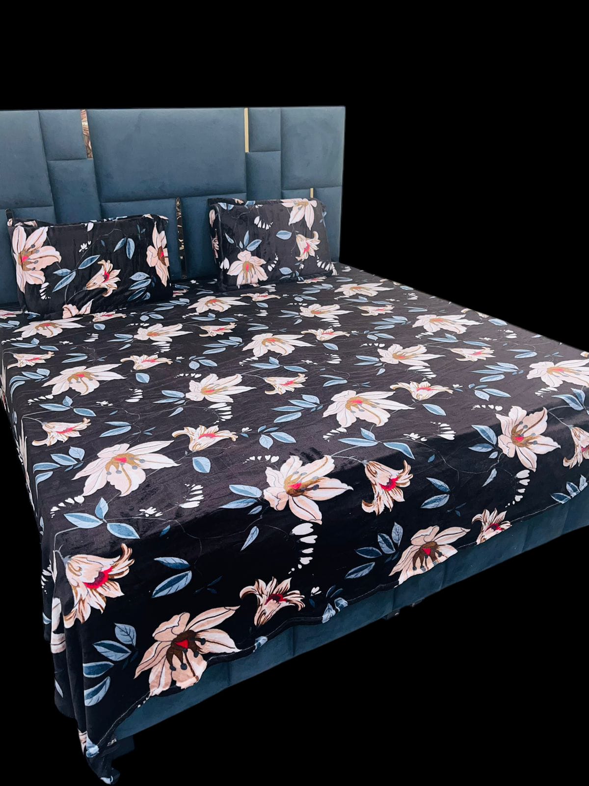 King Size Warm Flannel Bedsheet Set