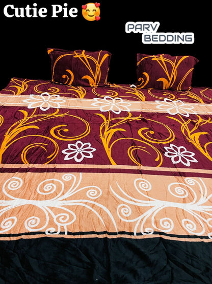 King Size Warm Flannel Bedsheet Set