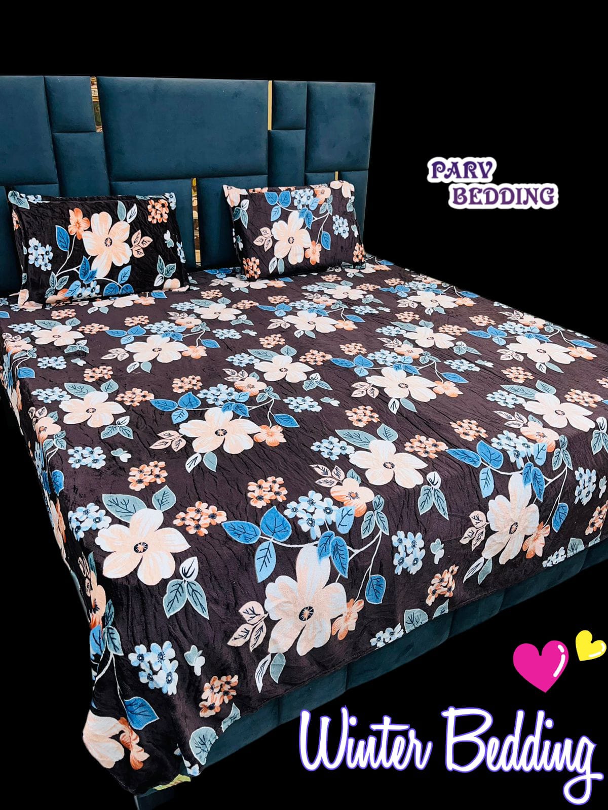 King Size Warm Flannel Bedsheet Set