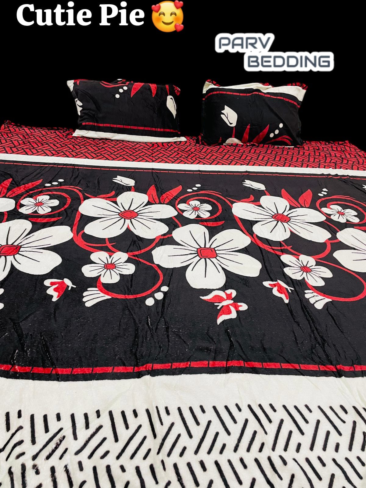 King Size Warm Flannel Bedsheet Set