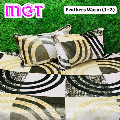 King Size Warm Flannel Bedsheet Set