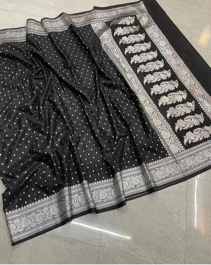 Dyeble Semi Kataan georget saree