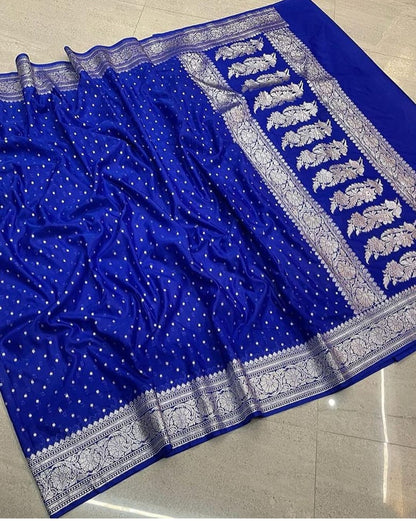 Dyeble Semi Kataan georget saree