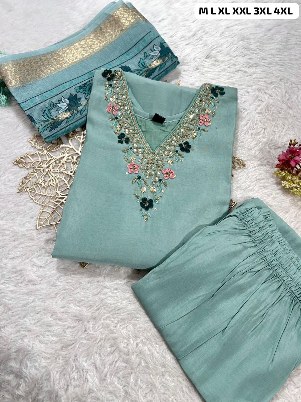 Designers Kurti Pent Dupatta Set
