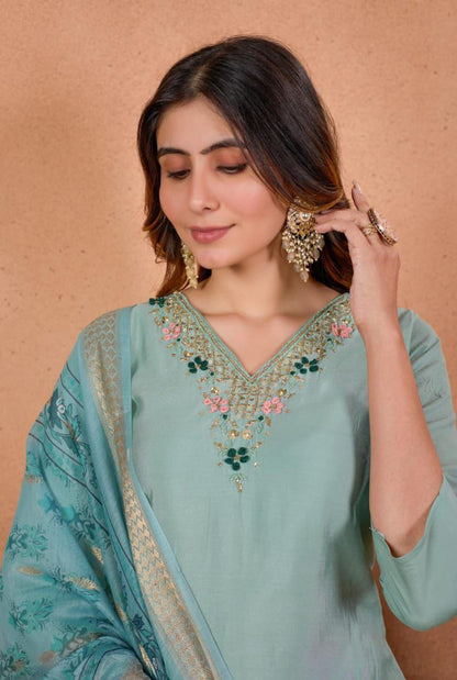 Designers Kurti Pent Dupatta Set