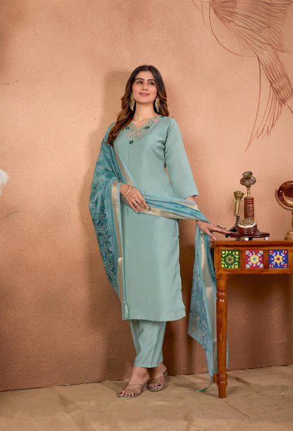 Designers Kurti Pent Dupatta Set