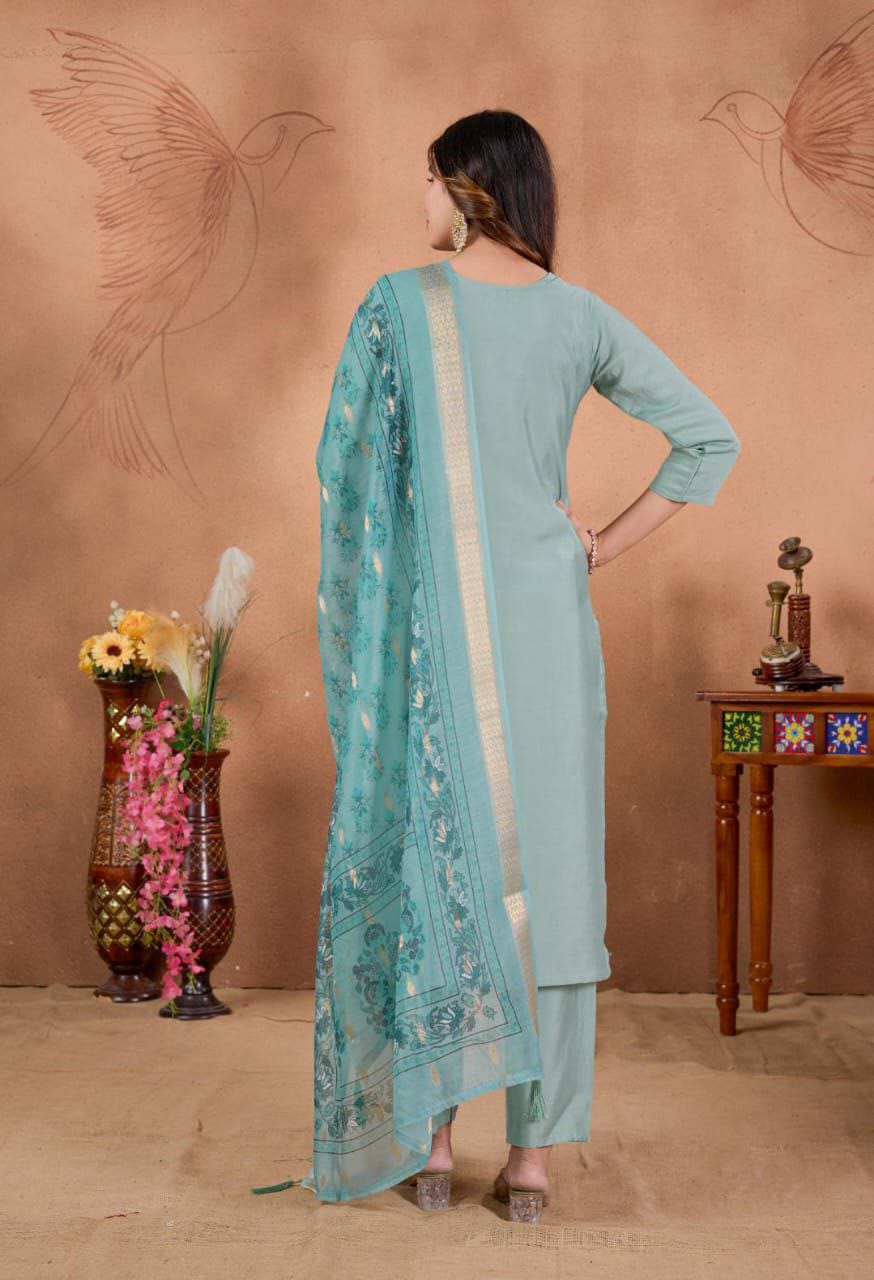 Designers Kurti Pent Dupatta Set