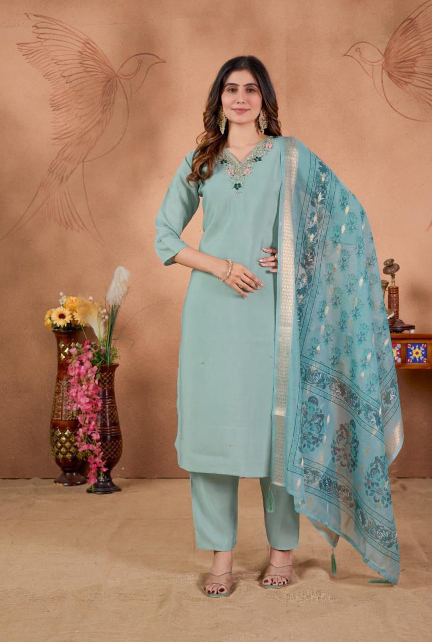 Designers Kurti Pent Dupatta Set