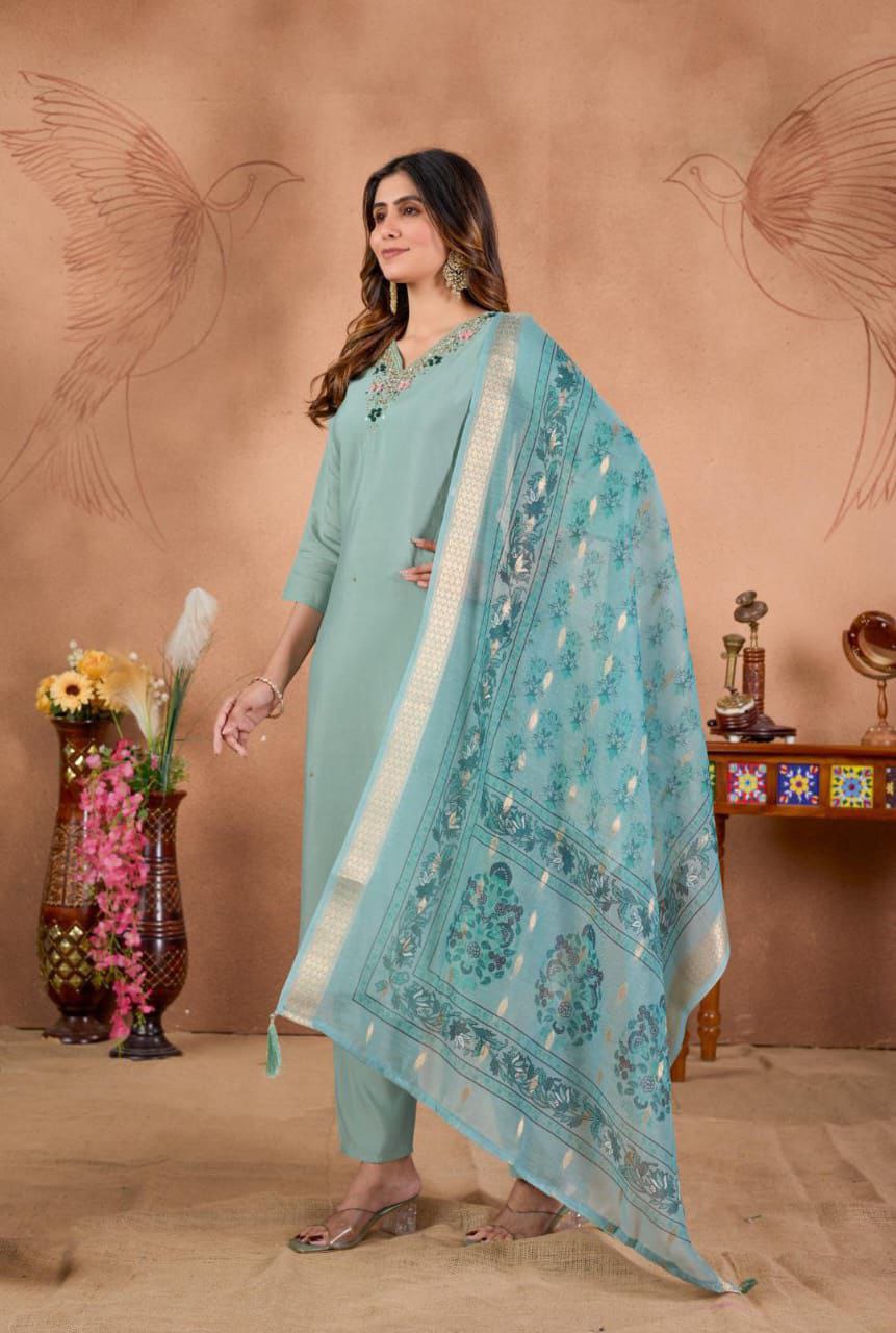 Designers Kurti Pent Dupatta Set