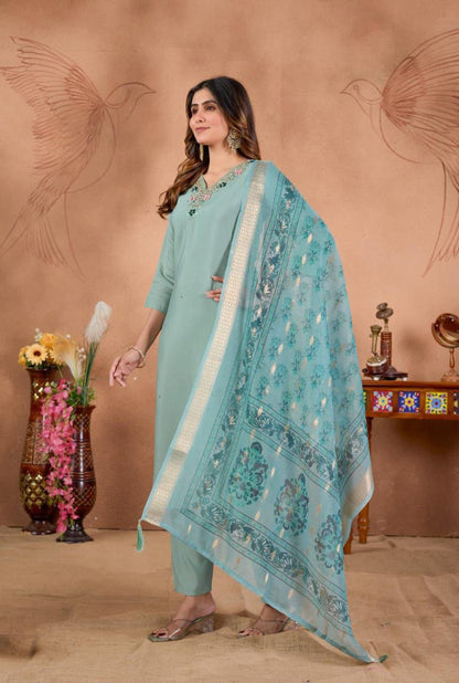 Designers Kurti Pent Dupatta Set