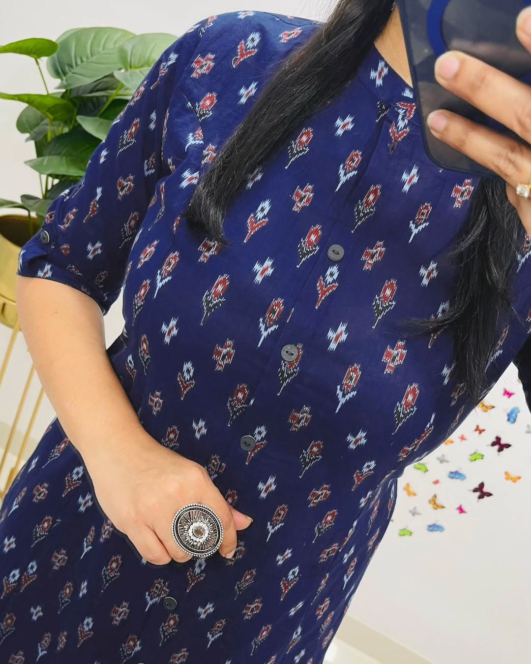 Aline kurti pattern paired with Ankle length pant