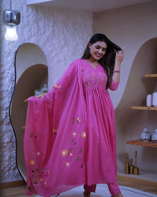 fashion collection the strength kurta Style made from high-quality cotton, embellished with exquisite embroidery  work