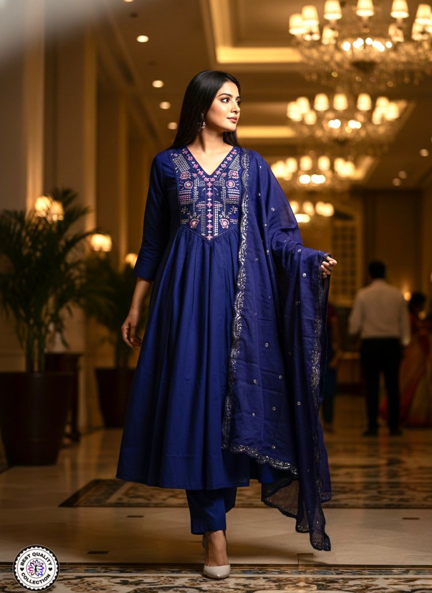 Chanderi Silk Kurti