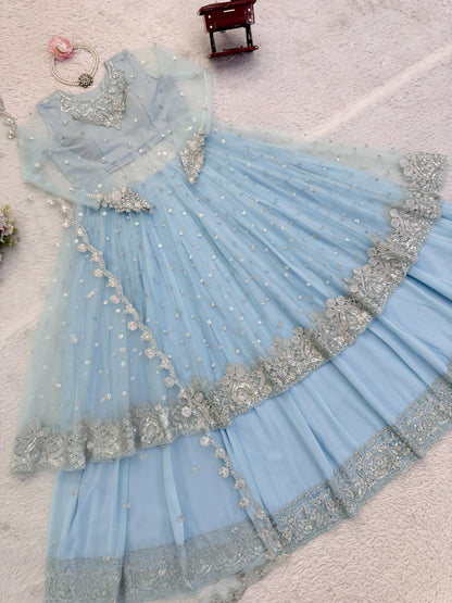 Embroidery Thread and Sequence Work  Lehenga Choli