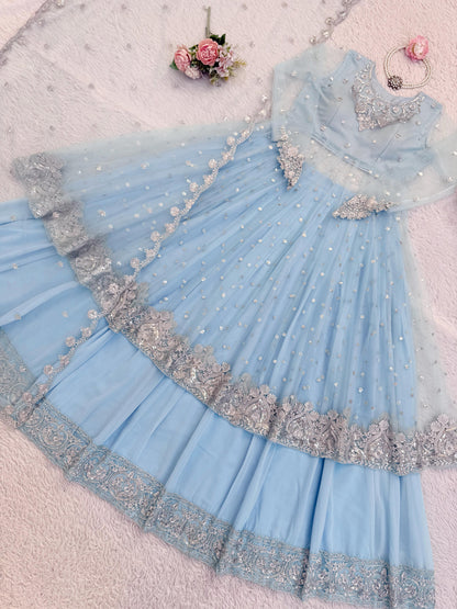 Embroidery Thread and Sequence Work  Lehenga Choli