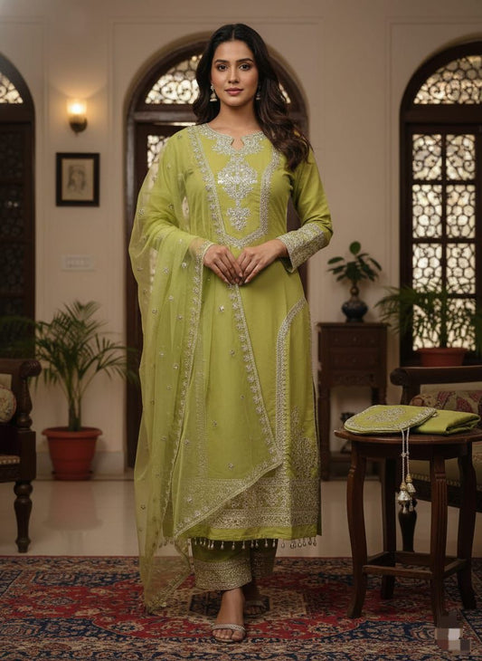 HEVAY PURE ROMAN SILK 3 PIECE SET WITH POTALI (BAG)